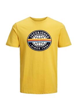 T-Shirt Jack & Jones Workwear Amarelo Homem