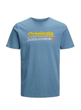 T-Shirt Jack & Jones Workwear Azul para Homem