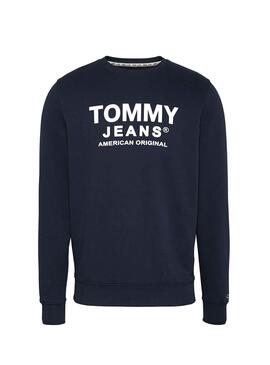 Sweat Tommy Jeans American Original Azul Homem