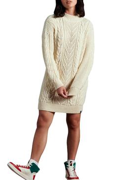 Vestido Superdry Florence Beige para Mulher