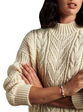 Vestido Superdry Florence Beige para Mulher