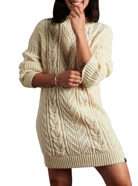 Vestido Superdry Florence Beige para Mulher