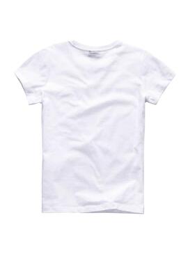 T-Shirt G-Star Basic Branco para Menina