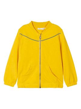 Sweat Name It Flukka Amarelo para Menina