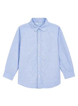 Camisa Mayoral Mini Print Azul para Menino