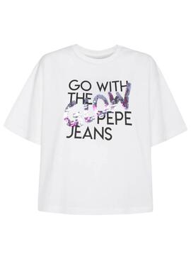 T-Shirt Pepe Jeans Adina Branco para Mulher