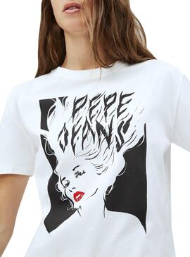 T-Shirt Pepe Jeans Fabiana Branco para Mulher
