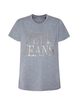 T-Shirt Pepe Jeans Lucila Cinza para Mulher