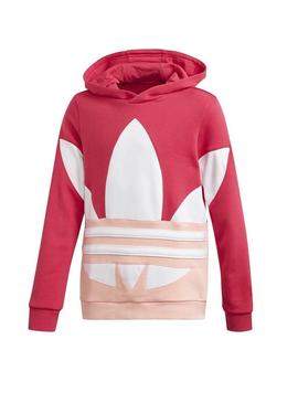 Sweat Adidas Big Trefoil Rosa para Menina