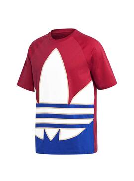 T-Shirt Adidas Grande Trefoil Colorblock Rosa Homem