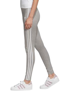 Legging Adidas 3 Stripes Cinza para Mulher