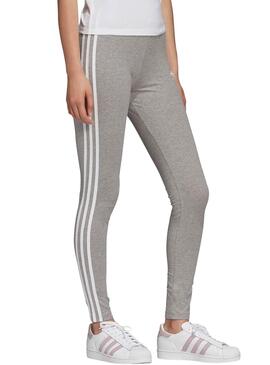 Legging Adidas 3 Stripes Cinza para Mulher