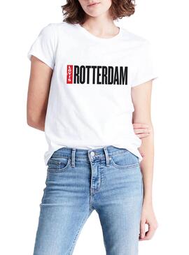 T-Shirt Levis Rotterdam Branco para Mulher