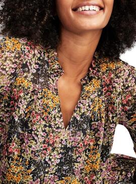 Vestido Naf Naf Floral Mini para Mulher