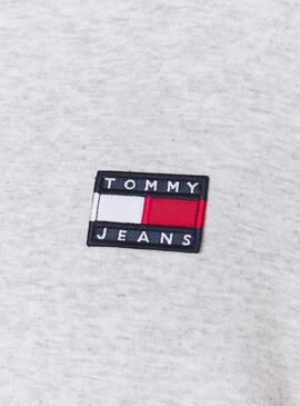 Vestido Tommy Jeans Mock Cinza para Mulher
