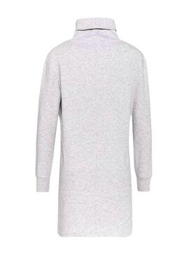 Vestido Tommy Jeans Mock Cinza para Mulher