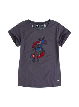 T-Shirt Pepe Jeans Linsey Cinza para Mulher