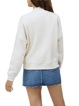Sweat Pepe Jeans Chelsie Beige para Mulher