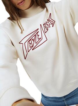 Sweat Pepe Jeans Chelsie Beige para Mulher