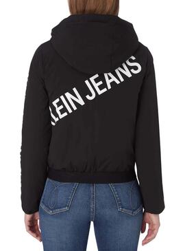 Casaca Calvin Klein Jeans Logo Preto para Mulher