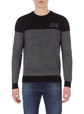 Camisola Calvin Klein Jeans Striped Preto Homem