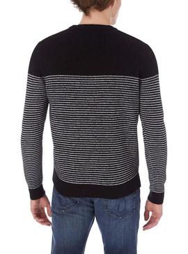 Camisola Calvin Klein Jeans Striped Preto Homem