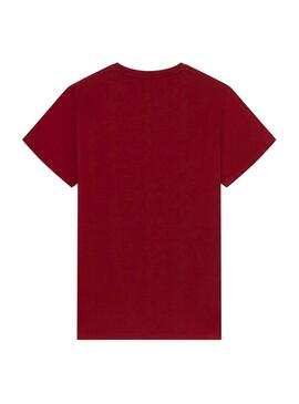 T-Shirt Hackett HKT Basic Vermelho para Homem