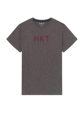 T-Shirt Hackett HKT Basic Cinza para Homem