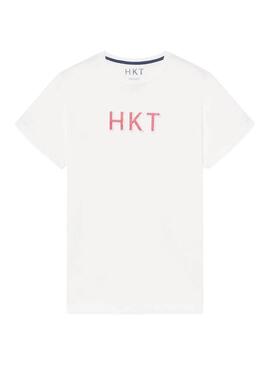 T-Shirt Hackett HKT Basic Branco para Homem