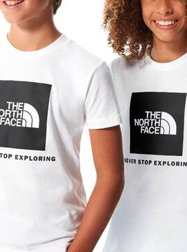 T-Shirt The North Face Box Branco Menino y Menina