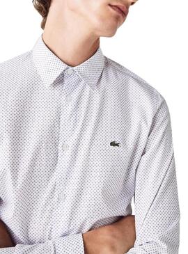 Camisa Lacoste Micro Branco para Homem