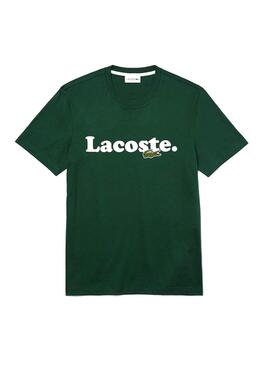 T-Shirt Lacoste Italic Verde para Homem
