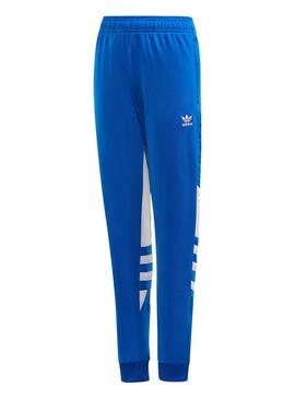Pantalones Adidas Trevo grande Azul para Menino