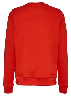 Sweat Tommy Jeans Essential Vermelho para Mulher