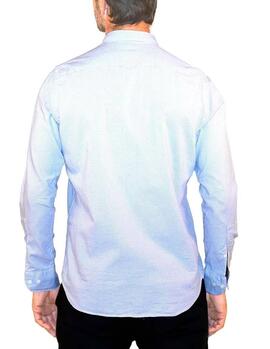 Camisa El Pulpo Pata de galo Azul claro Homem