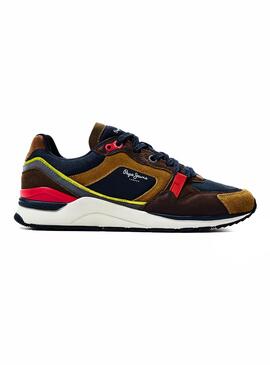 Sapatilhas Pepe Jeans X20 Runner Marron para Hombr