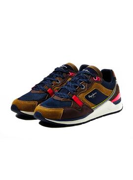 Sapatilhas Pepe Jeans X20 Runner Marron para Hombr