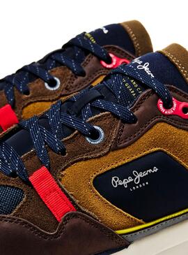 Sapatilhas Pepe Jeans X20 Runner Marron para Hombr