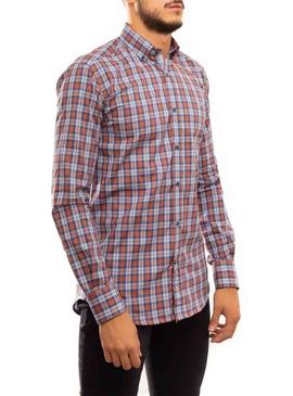 Camisa Klout Frames Orange e Azul para Homem