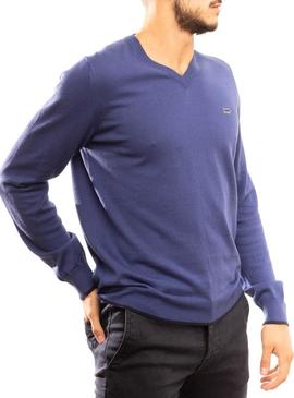 Camisola Klout Pico Azul Azafata para Homem