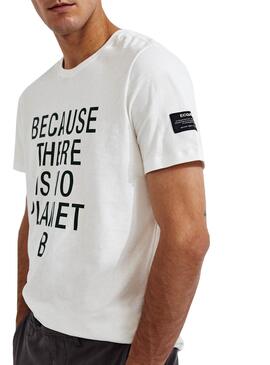 T-Shirt Ecoalf Natl Classic Branco Homem