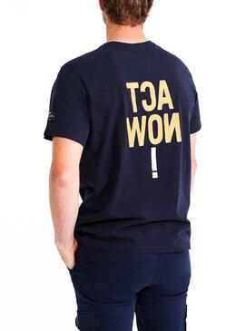 T-Shirt Ecoalf Tadeo Azul Marinho para Homem