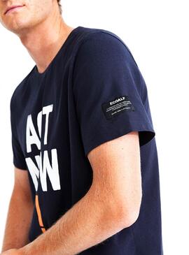 T-Shirt Ecoalf Tadeo Azul Marinho para Homem