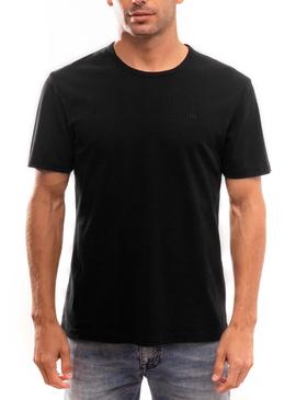 T-Shirt Klout Organic Premium Preto para Homem