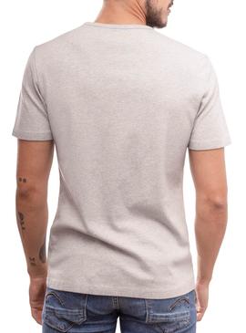 T-Shirt Klout Organic Premium Cinza para Homem