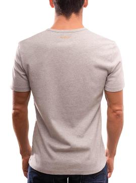 T-Shirt Klout Organic Premium Cinza para Homem