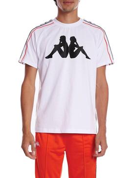 T-Shirt Kappa Dobrev Branco para Homem