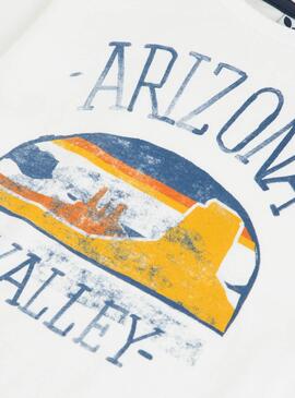 T-Shirt 3 Pommes Arizona Valley Branco para Menino
