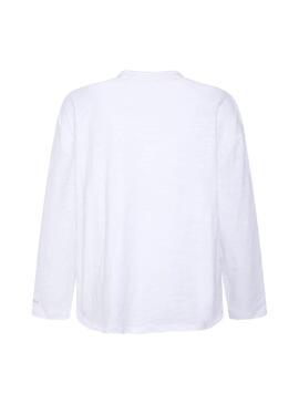 T-Shirt Pepe Jeans Mary Branco para Menina