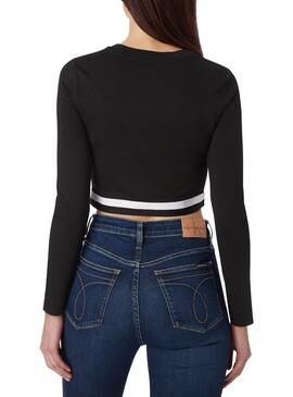 Top Calvin Klein Jeans Monochrome Preto para Mulher